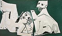 Nude Man and Woman, 1965 (oil on canvas) , artist: