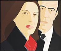 Ada and Alex, 1984 (screenprint) , artist: Katz, A