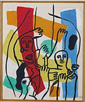 La Joie de Vivre, 1955 (gouache & ink on paper) , 