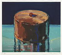 Dark Cake, 1983 (colour woodcut) , artist: Thiebau