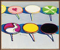 Seven Suckers, 1970 (oil on canvas) , artist: Thie