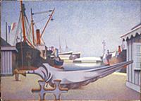 Le Havre, 1939 (tempera on panel) , artist: Wadswo