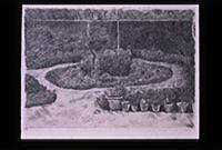 The Garden at Via Fondazza, 1924 (etching) , artis