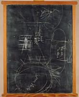 The Blackboards, Dublin, 1974 (chalk on painted wo