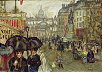 Boulevard de Clichy, 1911 (oil on canvas) , artist