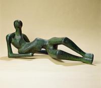 Reclining Figure No.2, 1953 (bronze) , artist: Moo