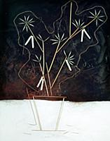 Toothpicks, 1920 (oil on canvas & collage) , artis