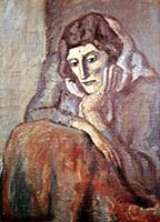 Crouching Woman, 1902 (oil on canvas) , artist: Pi