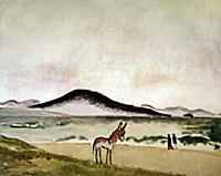 Small Donkey on the Beach, 1930 (oil on canvas) , 