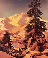 New Hampshire Winter Paradise, 1939 (colour litho)