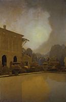 Villa Lante, Bagnaia, 1903-04 (oil on paper mounte