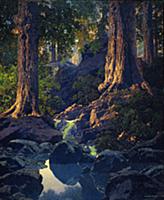 The Glen, 1936 (oil on masonite) , artist: Parrish