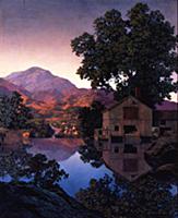 The Millpond, 1945 (oil on panel) , artist: Parris