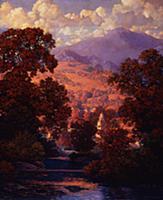 Sunlit Valley, 1947 (oil on panel) , artist: Parri