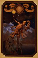 Prometheus, 1919 (colour litho) , artist: Parrish,