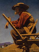 Farmer, or Philosopher, 1909 (oil on paper mounted