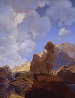 Morning, 1922 (oil on panel) , artist: Parrish, Ma