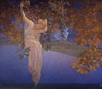 Reveries, 1913 (oil on canvas) , artist: Parrish, 