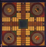 Parcheesi Game Board, c.1913-20 (oil on board) , a