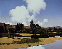 Little Sugar River at Noon, 1930 (oil on panel) , 