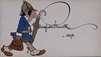 Autograph with Sherlock Holmes Character, 1898 (pe