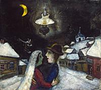 In the Night, 1943 (oil on canvas) , artist: Chaga