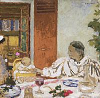 The Meal, c.1899 (oil on cardboard) , artist: Vuil