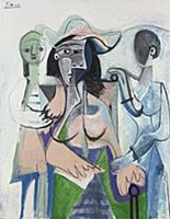 Woman and Children, 1961 (oil on canvas) , artist: