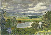 Landscape with a River in Stormy Weather, Vernon, 