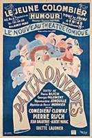 Poster advertising the show 'Pantalonnades' at the