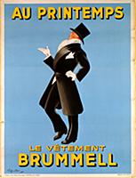 Poster advertising 'Brummel' clothing for men at '