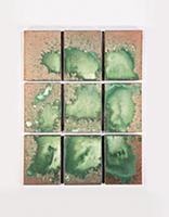 Oxidation Painting, nine canvases, 1978 (copper me