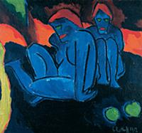 In the Twilight, 1912 (oil on canvas) , artist: Sc