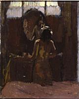 Nude Before a Mirror, Mornington Crescent (oil on 