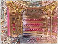 The Opera, Paris, c.1930s (gouache on paper) , art