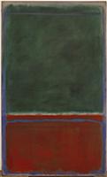 Green and Maroon, 1953 (oil on canvas) , artist: R