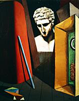 Composition, 1919 (oil on canvas) , artist: Chiric