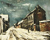 Winter Scene, c.1925 (oil on canvas) , artist: Vla