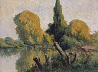 Rolleboise, Small Arm of the Seine in Autumn, c.19