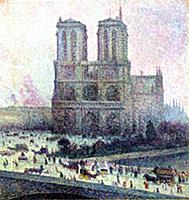 Notre-Dame, Paris, 1900-01 (oil on canvas) , artis