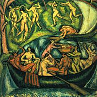 The Party of Pleasure, 1910 (oil on canvas) , arti