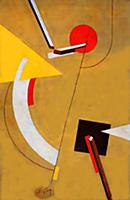 Proun, 1923 (oil on canvas) , artist: Lissitzky, E