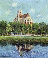 The Cathedral at Auxerre, 1907 (oil on canvas) , a