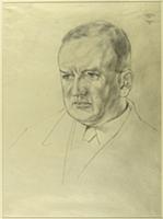 Mr. Morton, Works' Manager, c.1940-45 (graphite on