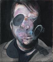 Study for a self portrait, 1976 (oil on canvas) (s