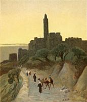 Jerusalem, David's Tower , artist: Harper, Henry A