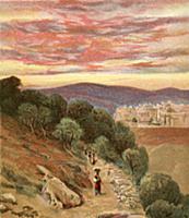 Mount of Olives and Jerusalem , artist: Harper, He