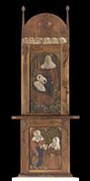 Corner cabinet with Breton scenes, 1891-92 (carved