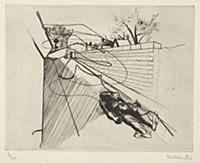 Pere Lachaise, 1930 (engraving & drypoint) , artis