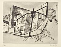 Rue de la Villette, 1930 (engraving & drypoint) , 